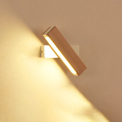 Wooden LED Wall Lamp Modern Adjustable Lighting Bar